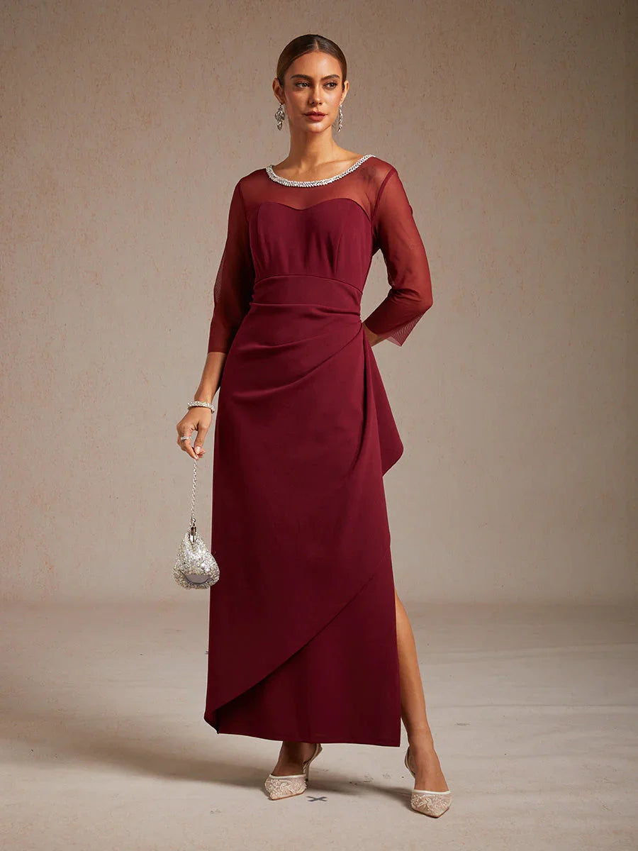 Eliana | Vestido midi entallado con drapeado