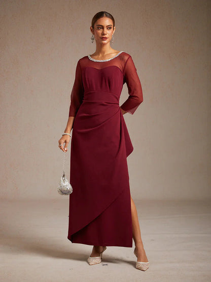 Eliana | Vestido midi entallado con drapeado