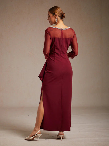 Eliana | Vestido midi entallado con drapeado