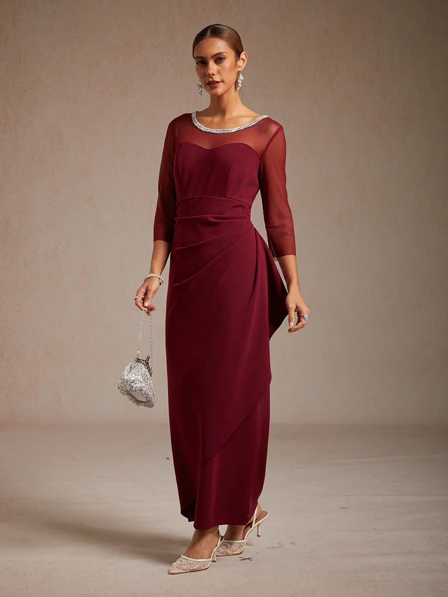 Eliana | Vestido midi entallado con drapeado