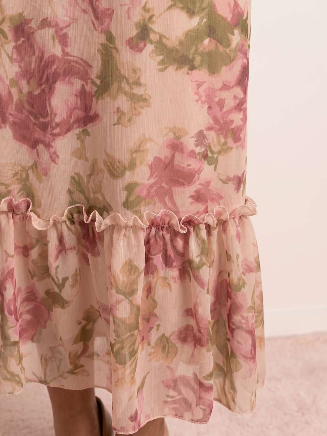 Azahara | Vestido largo floral de gasa