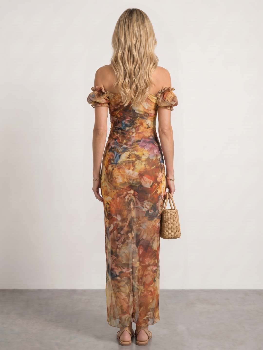 Marina | Vestido largo boho con estampado floral