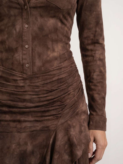 Dakota | Vestido largo western con volantes