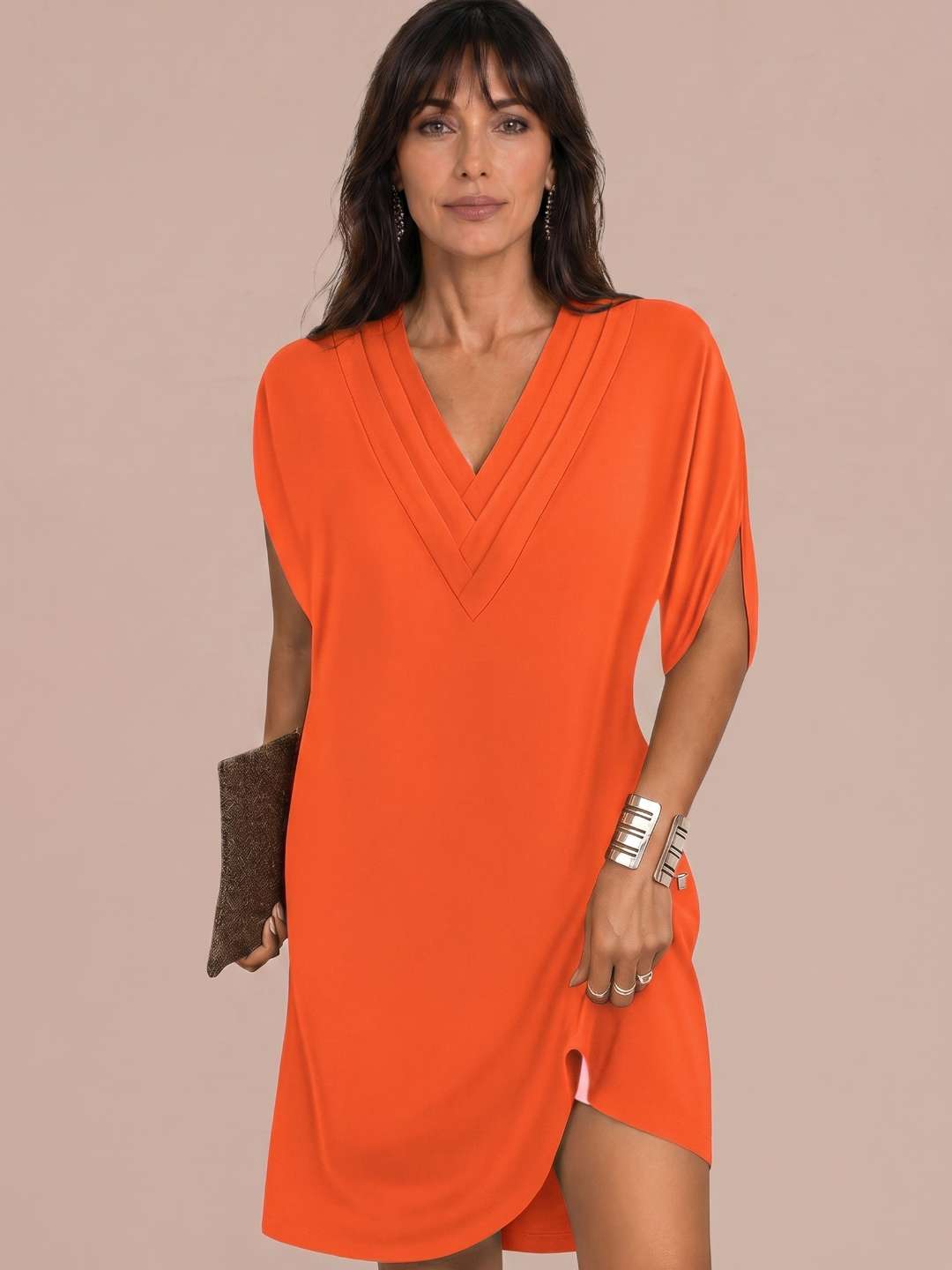 Maya | Vestido corto fluido con escote en V