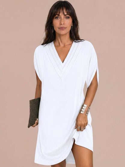 Maya | Vestido corto fluido con escote en V