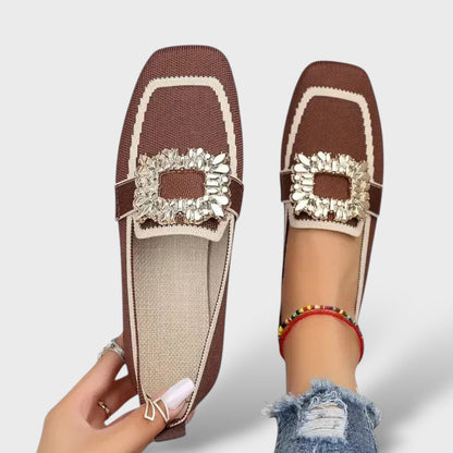 Dario | Mocasines de malla con hebilla joya