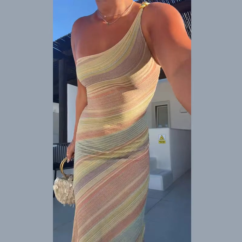 Fiorenza | Vestido midi estampado palabra de honor