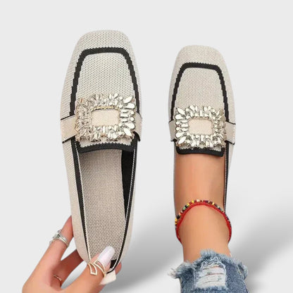 Dario | Mocasines de malla con hebilla joya