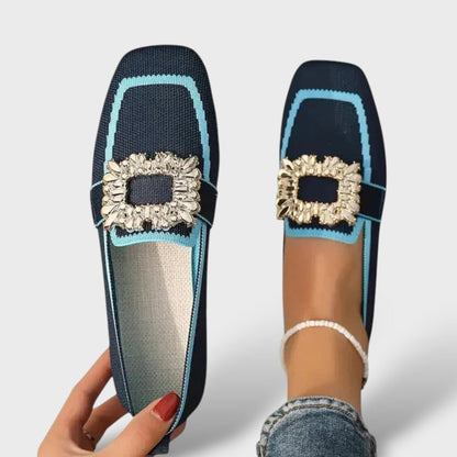 Dario | Mocasines de malla con hebilla joya