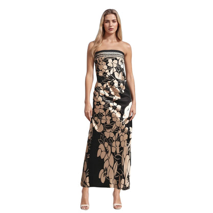 Serena | Vestido midi floral palabra de honor