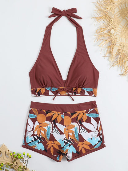 Yara | Bikini con short y top halter