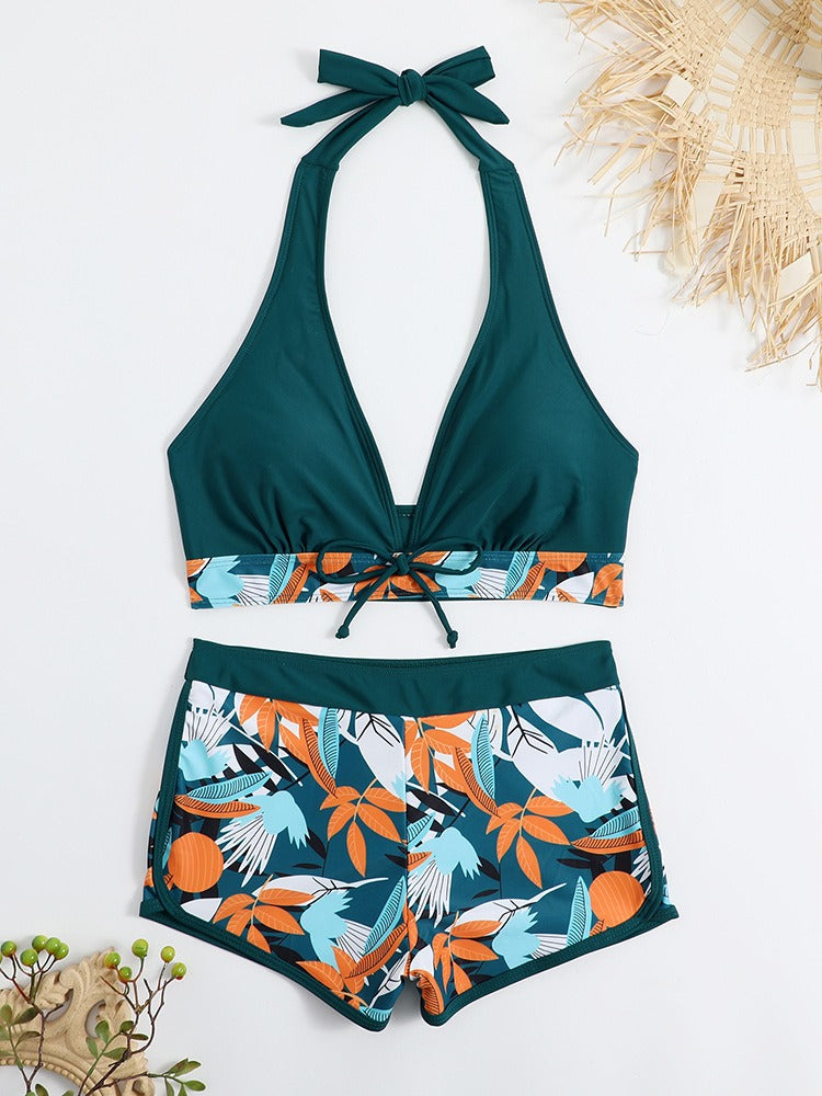 Yara | Bikini con short y top halter