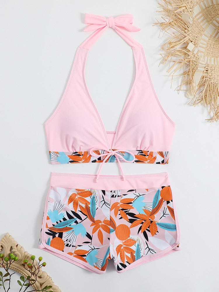 Yara | Bikini con short y top halter