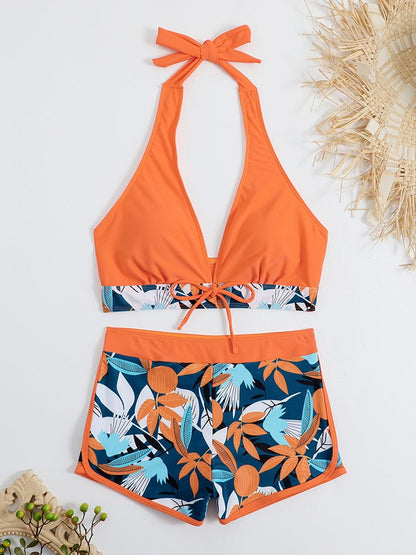 Yara | Bikini con short y top halter