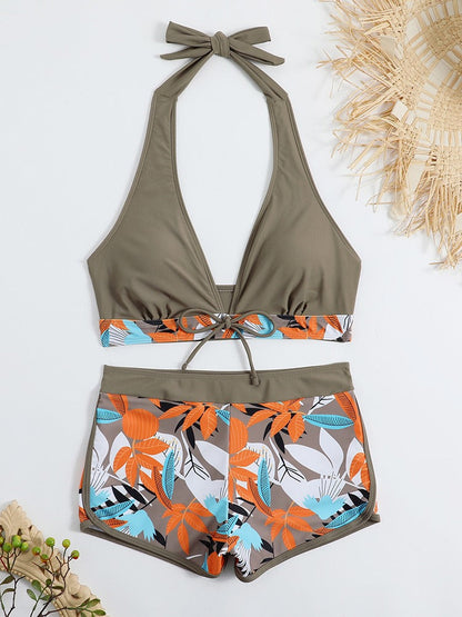 Yara | Bikini con short y top halter