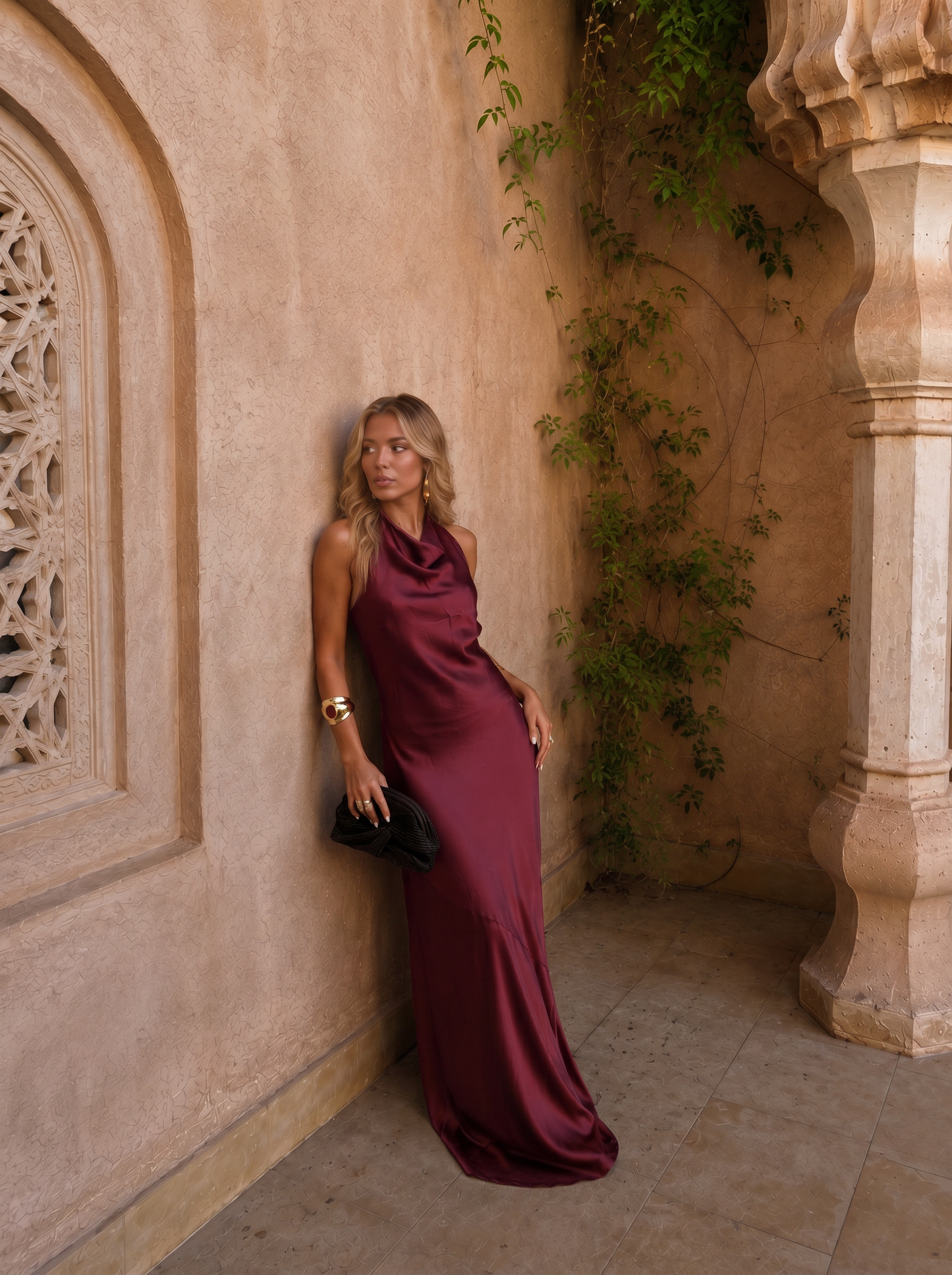 Riad | Vestido en tonos terracota
