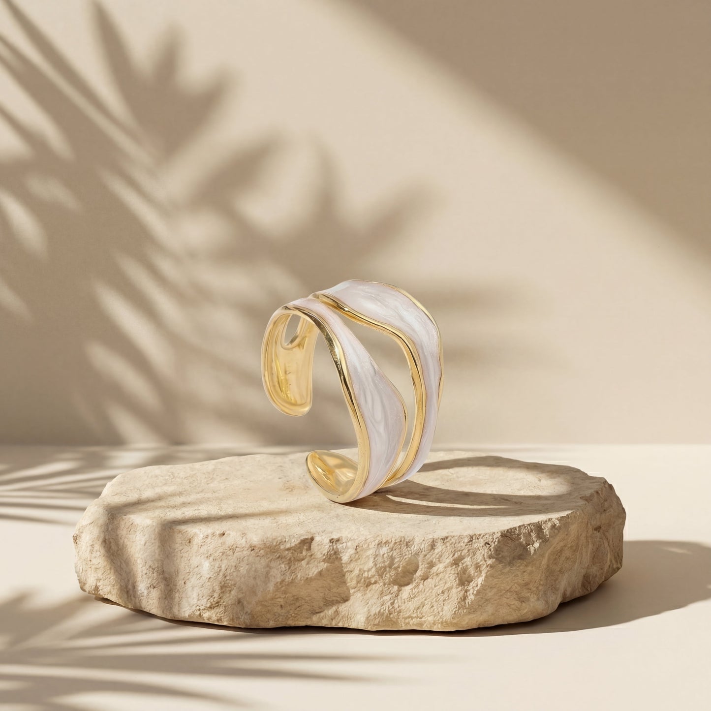 Bellina | Anillo vintage con efecto mármol