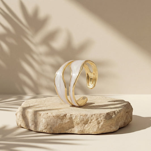 Bellina | Anillo vintage con efecto mármol