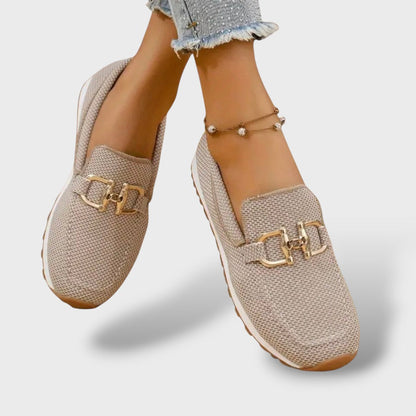 Tommaso | Mocasines de malla con herraje dorado
