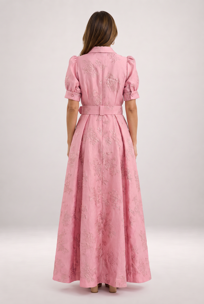 Arabella | Vestido corto con mangas abullonadas — vista trasera