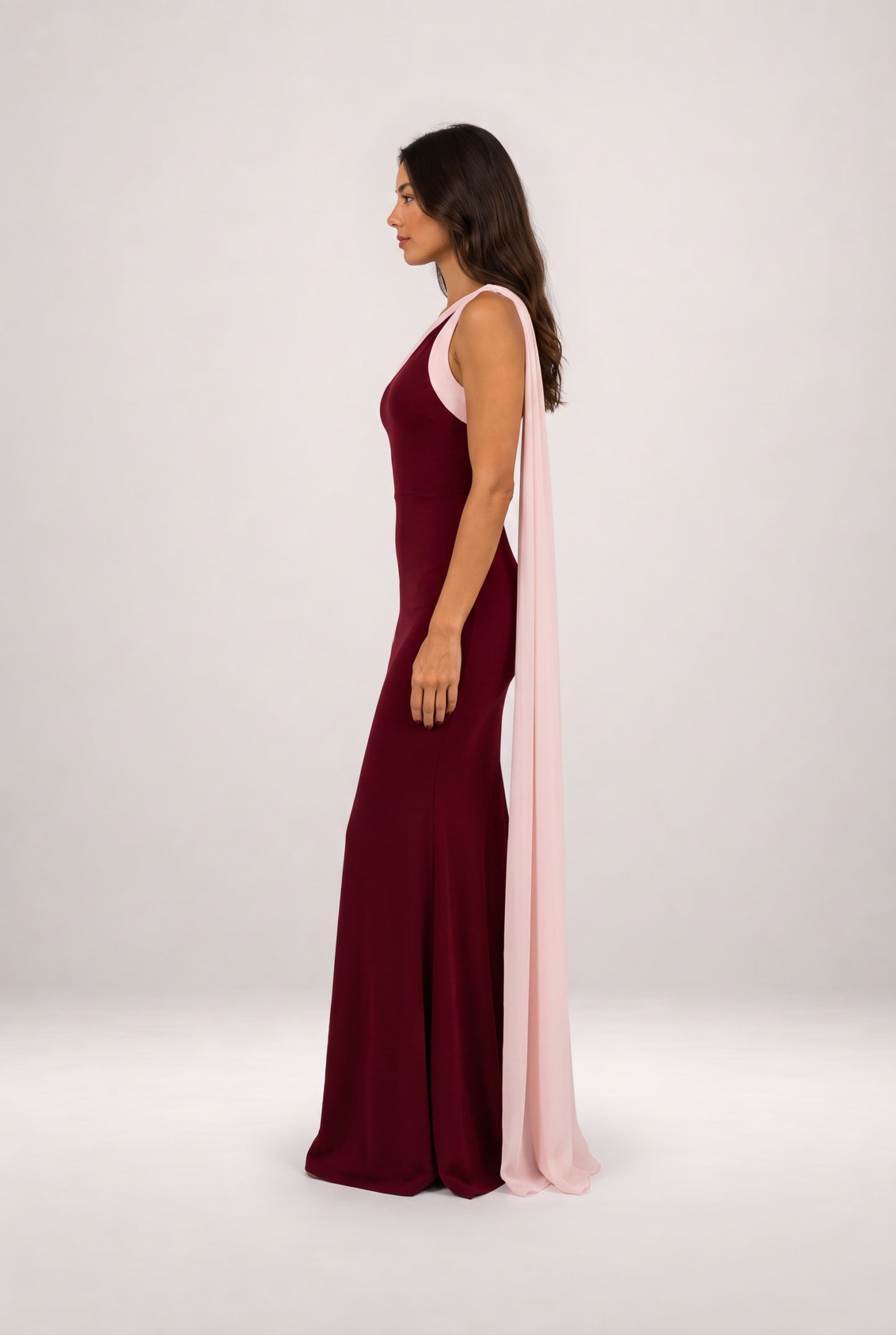 Vivian | Vestido burdeos