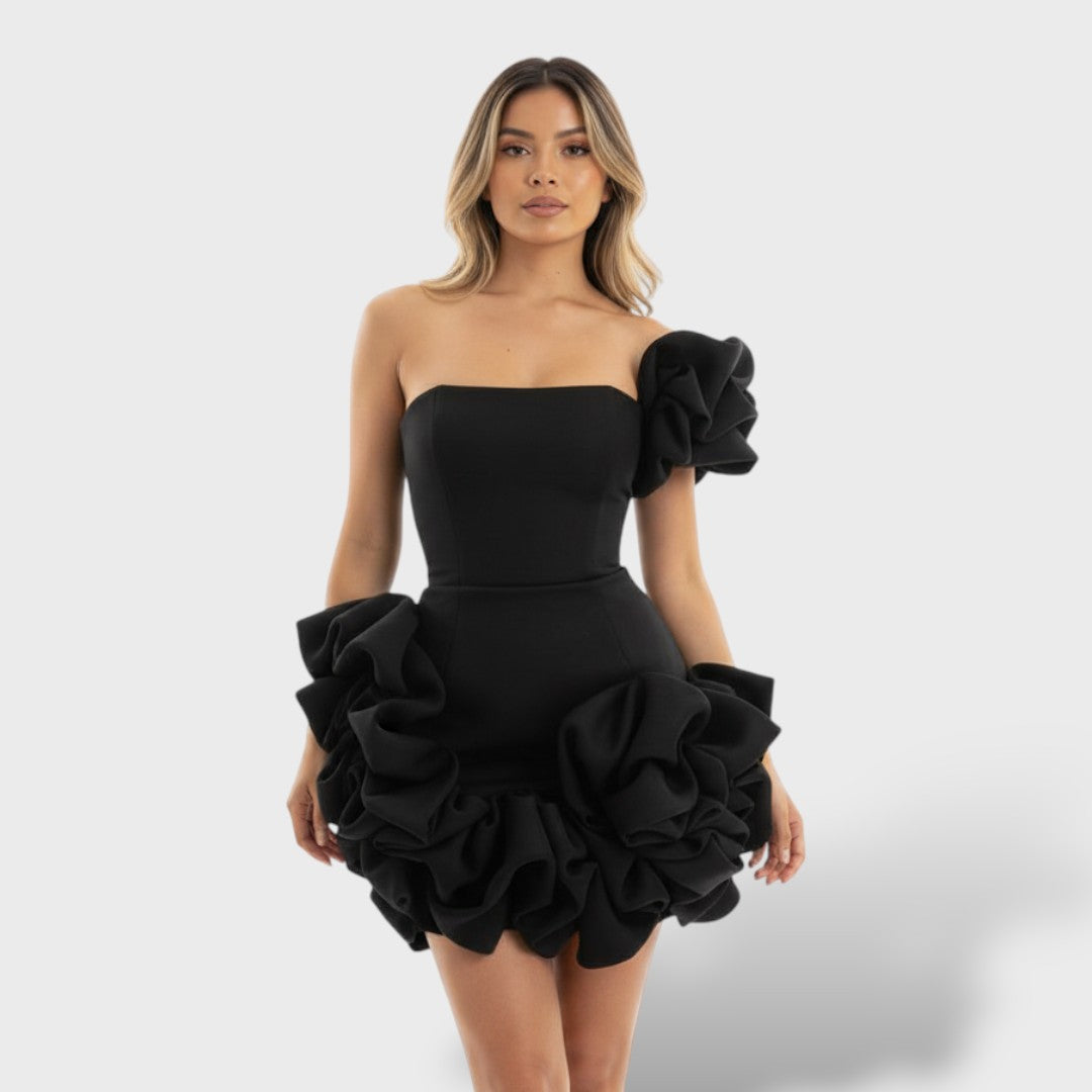 Giulia | Vestido mini elegante con volantes