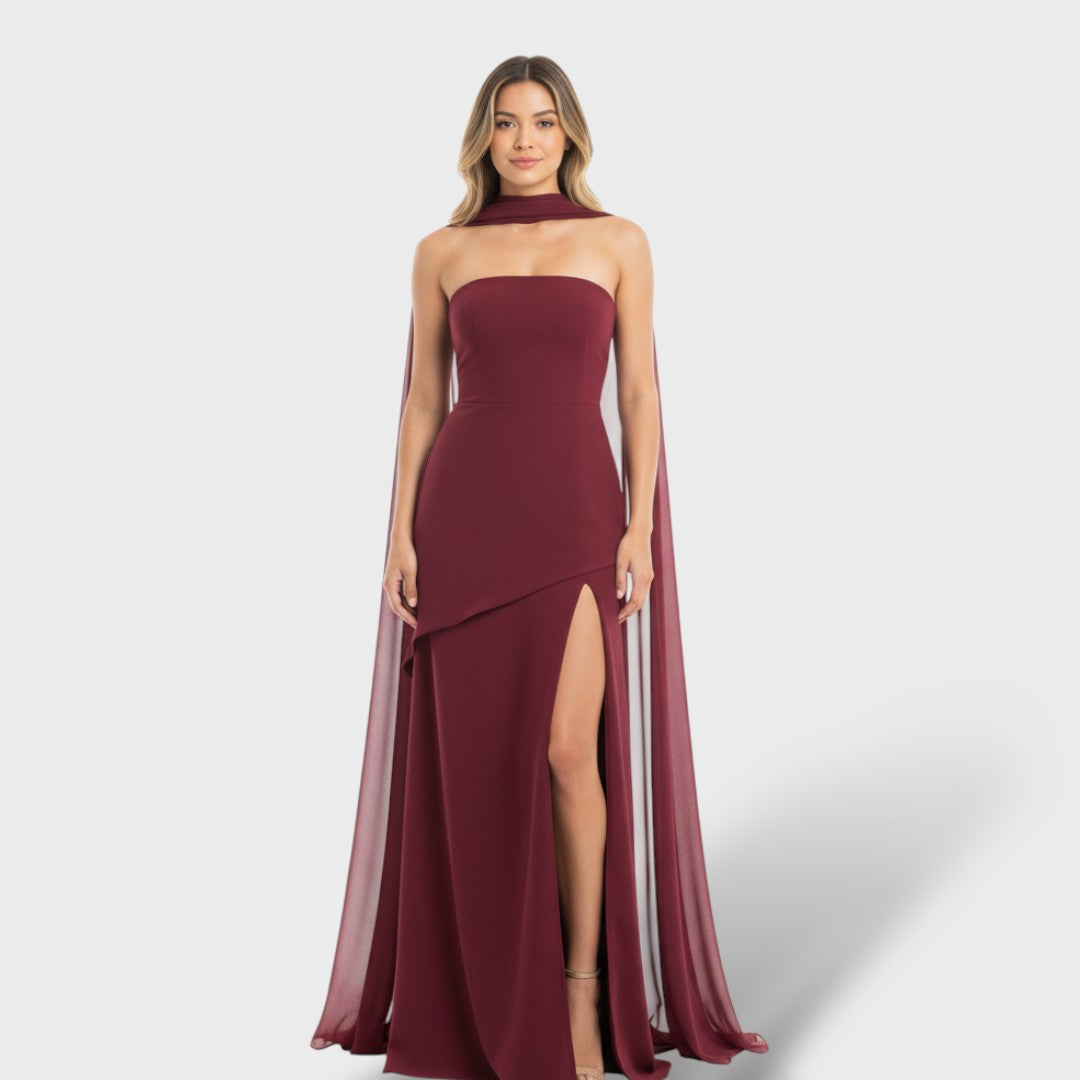 Isabella | Vestido largo elegante con abertura