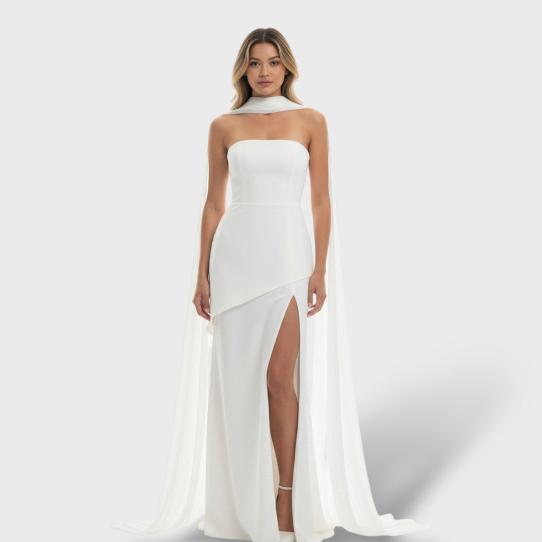 Isabella | Vestido largo elegante con abertura