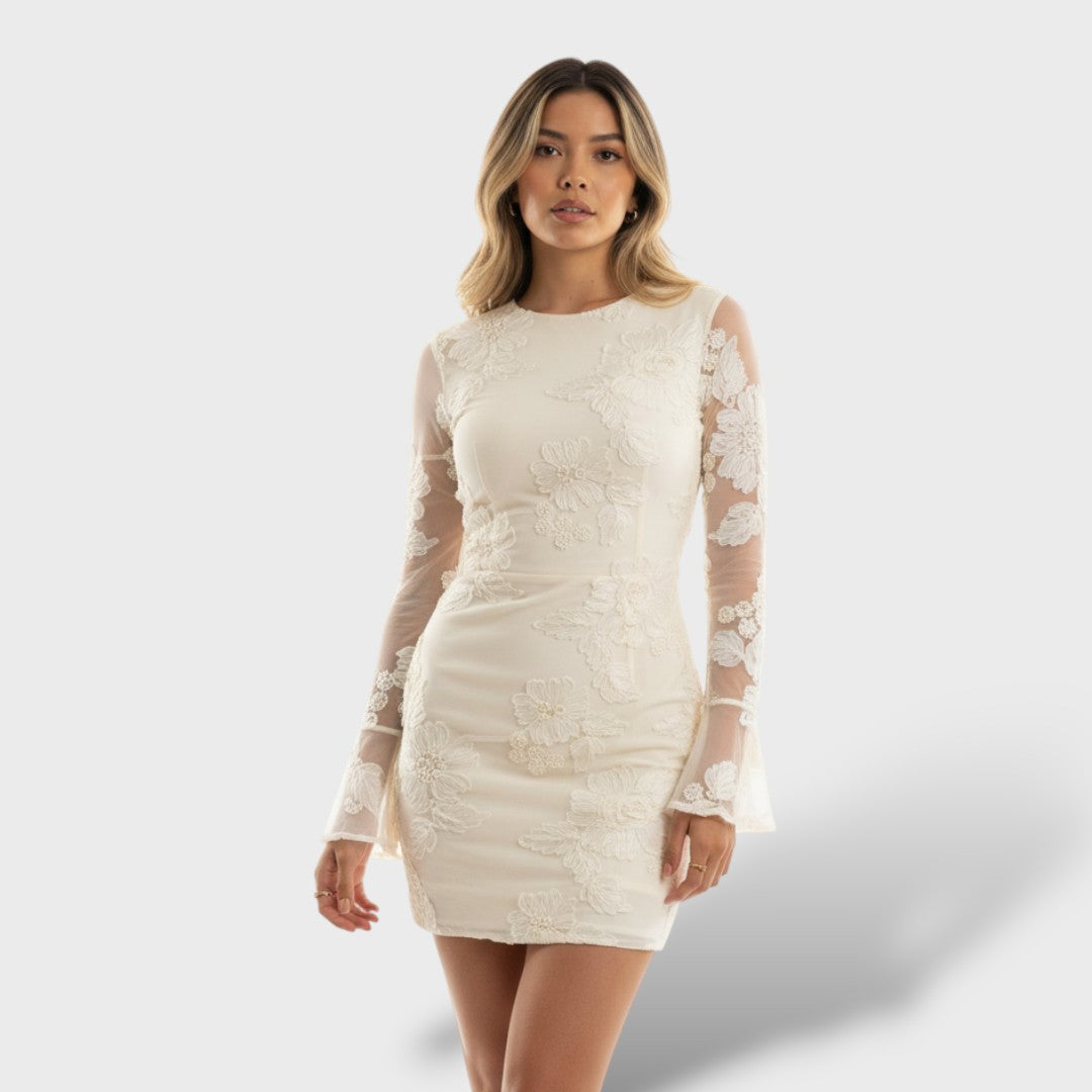 Fianna | Vestido mini de encaje floral