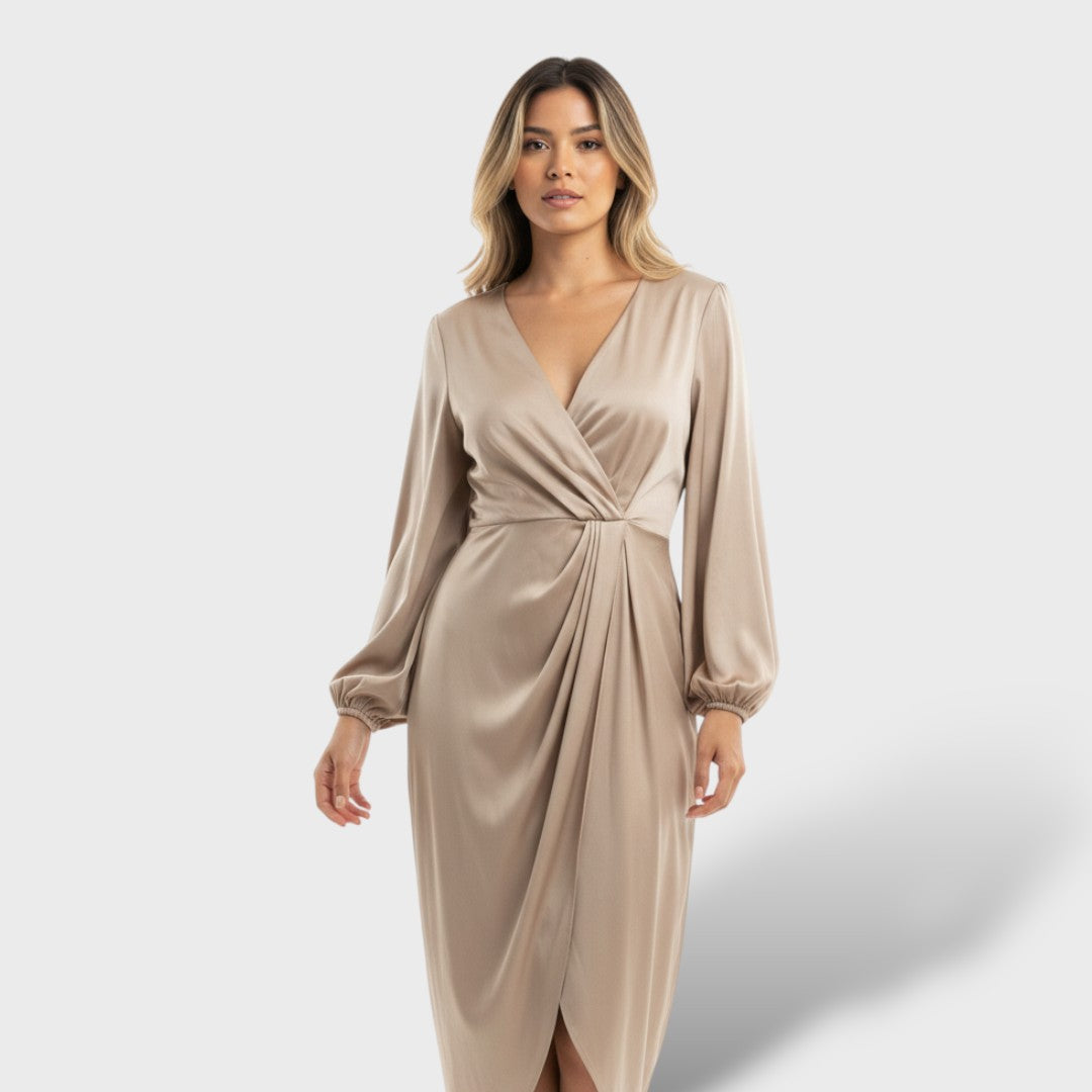 Carlotta | Vestido elegante con mangas farol