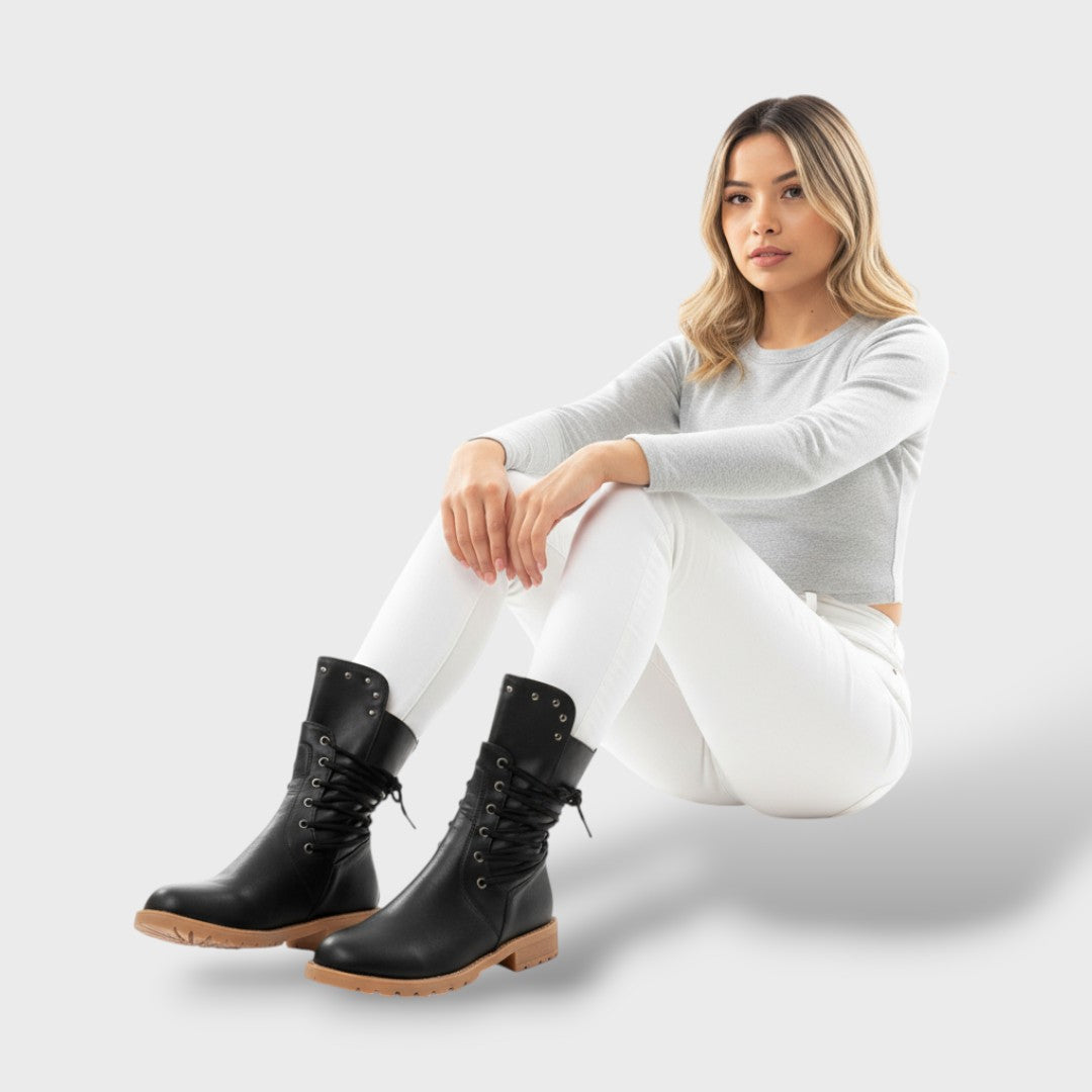 Ravenna | Botas biker de media caña con tachuelas