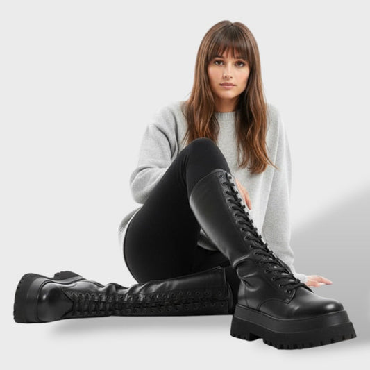 Torino | Botas altas con cordones y suela track