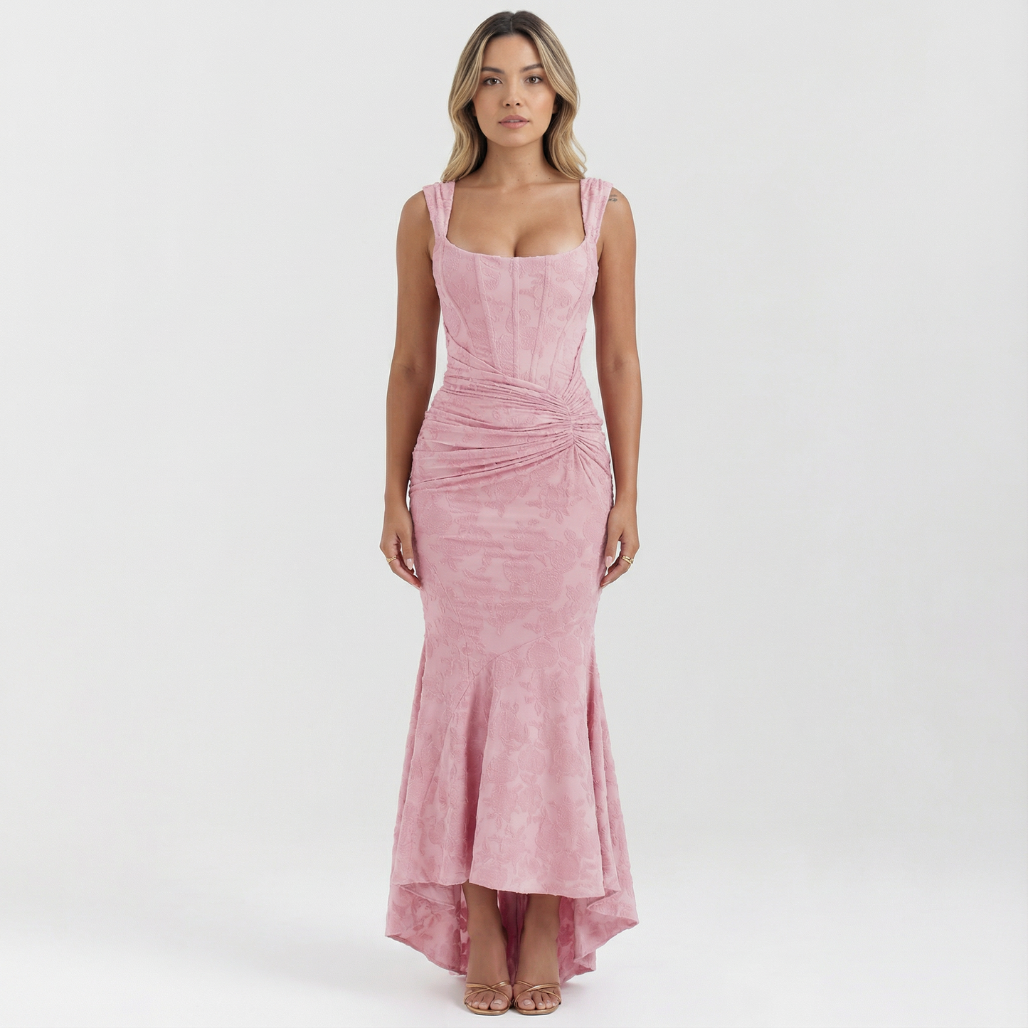 Arianna | Vestido largo floral sin mangas