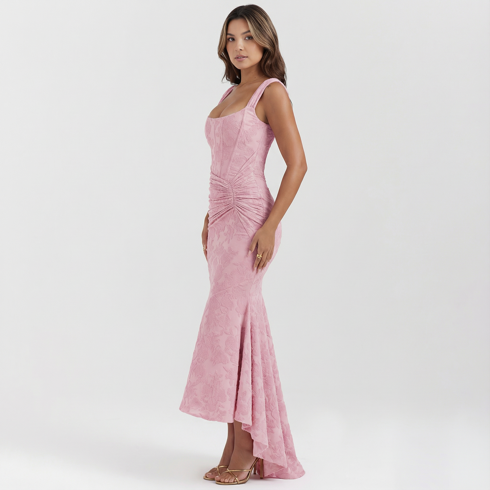 Arianna | Vestido largo floral sin mangas