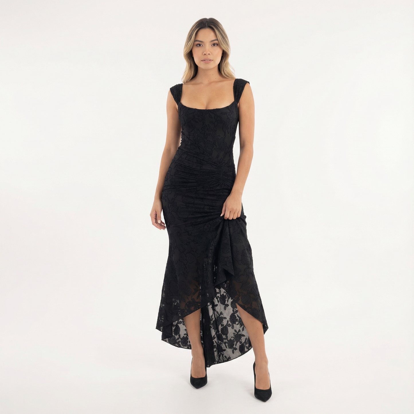 Arianna | Vestido largo floral sin mangas