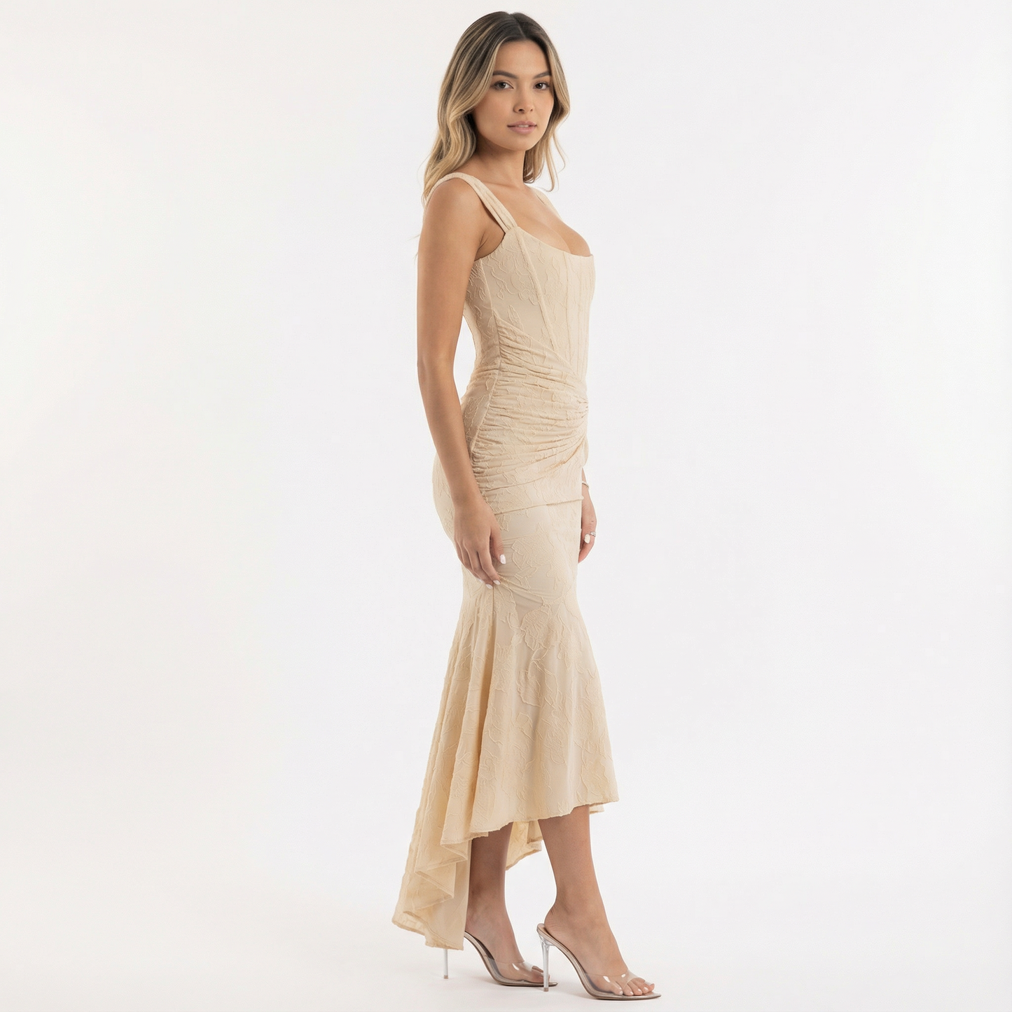 Arianna | Vestido largo floral sin mangas