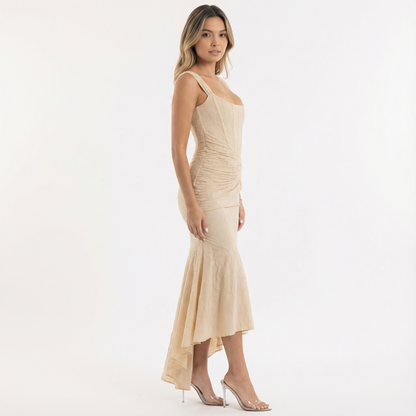 Arianna | Vestido largo floral sin mangas