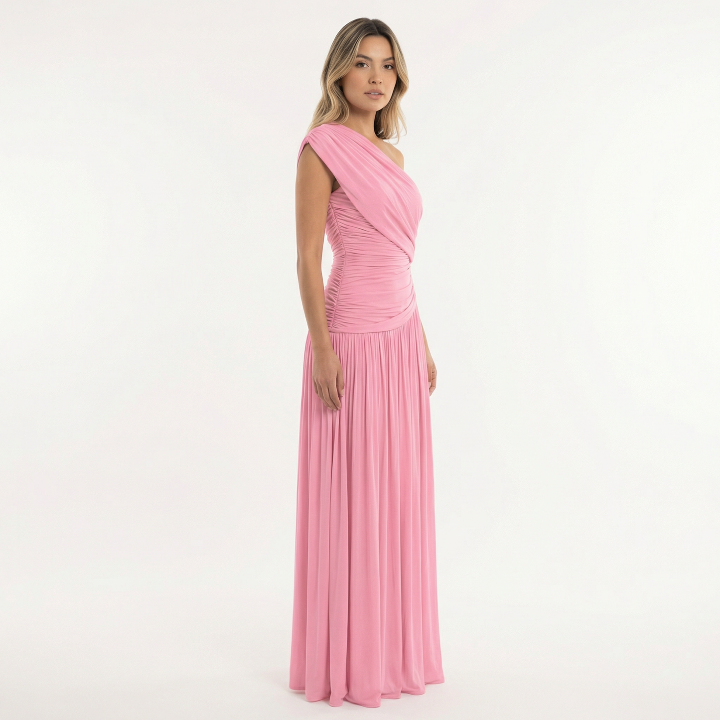 Celestina | Vestido largo asimétrico de un hombro