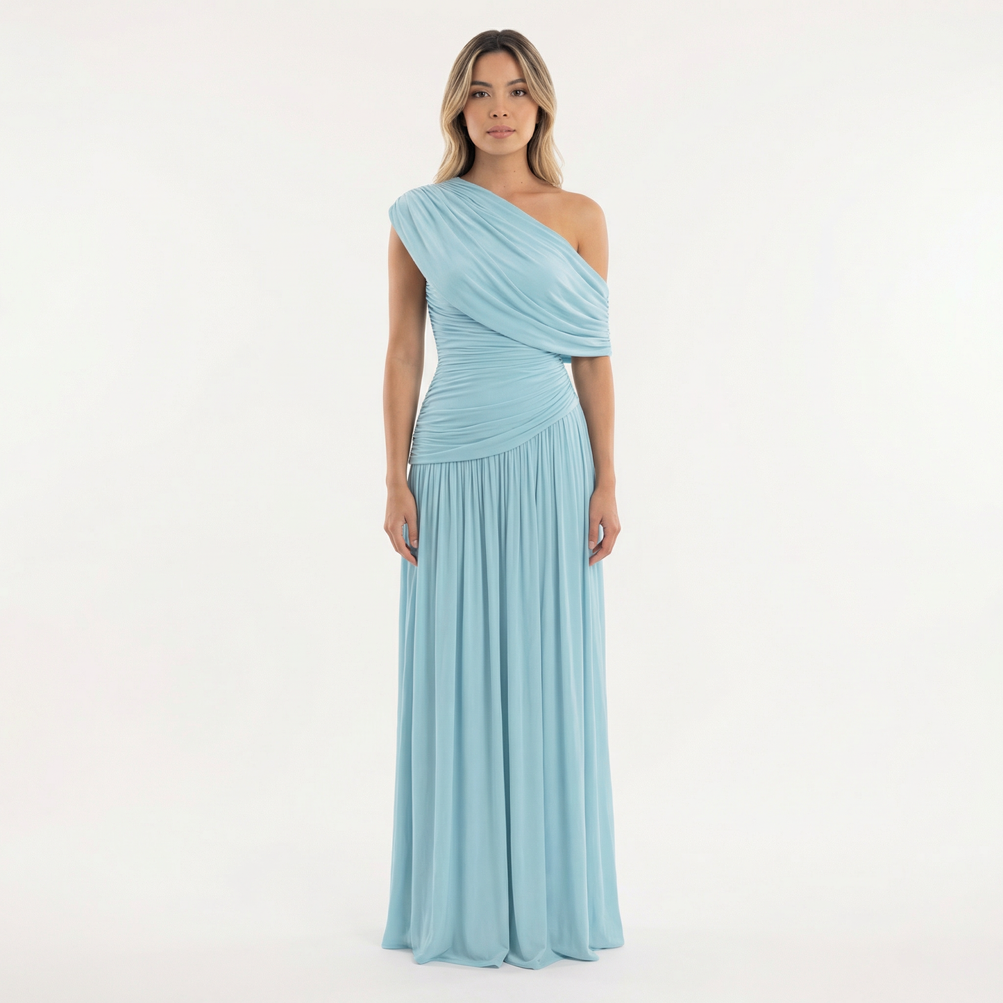 Celestina | Vestido largo asimétrico de un hombro