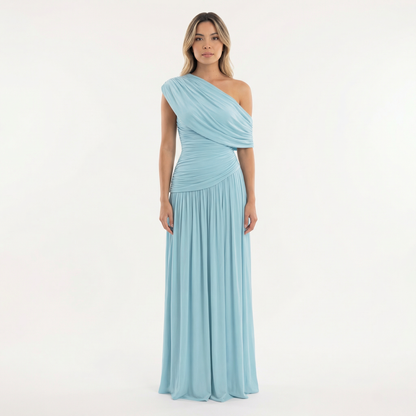 Celestina | Vestido largo asimétrico de un hombro