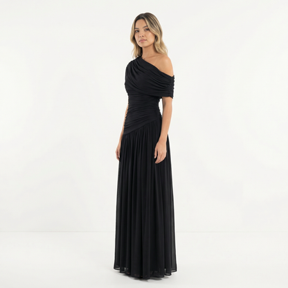 Celestina | Vestido largo asimétrico de un hombro
