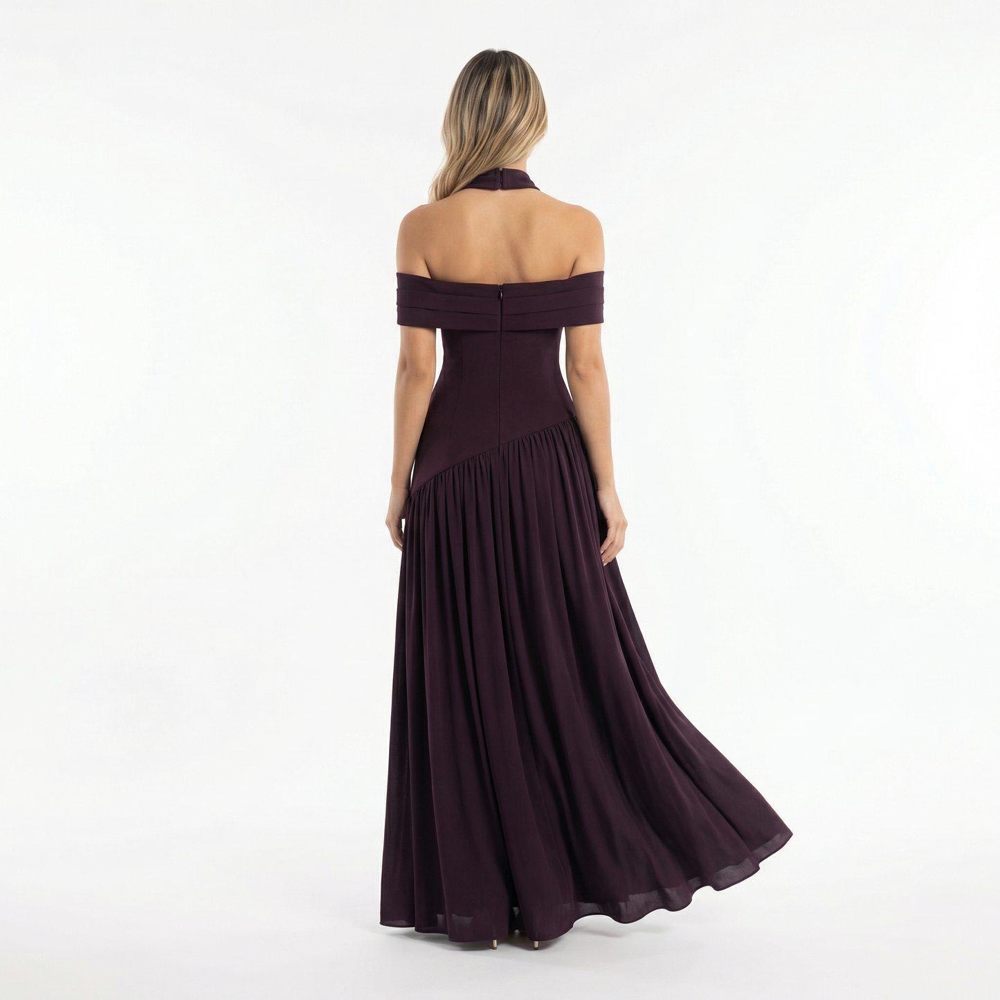 Amara | Vestido largo asimétrico con abertura