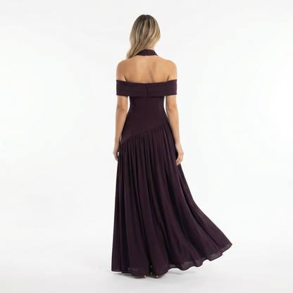 Amara | Vestido largo asimétrico con abertura