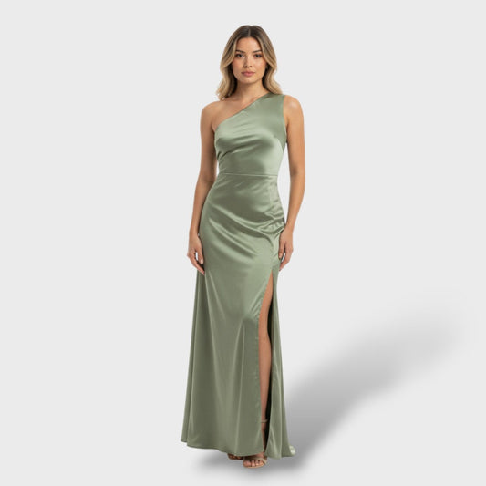 Zaira | Vestido ajustado con abertura asimétrica