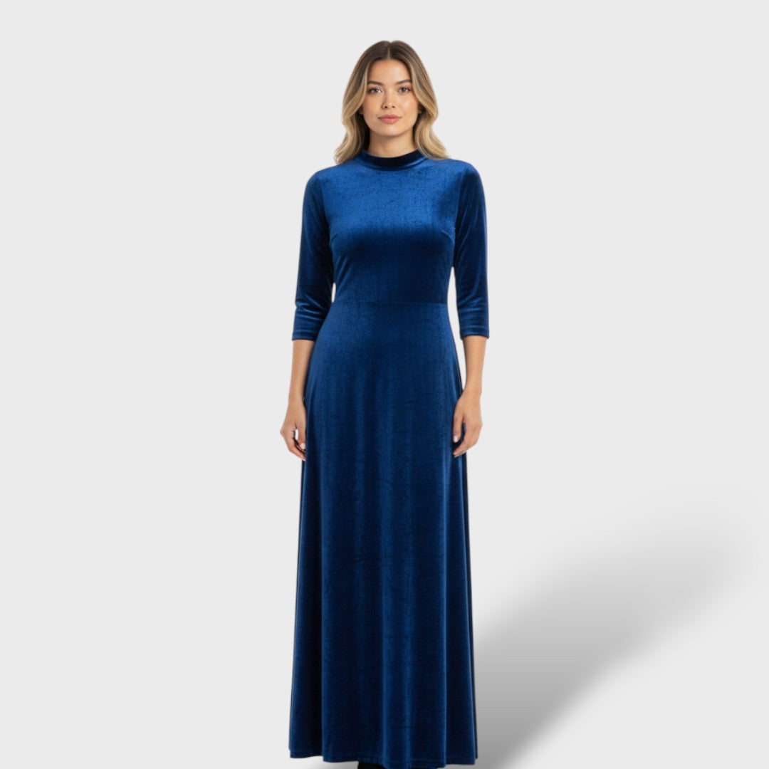 Elena | Vestido midi elegante de manga larga