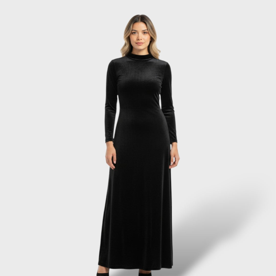 Elena | Vestido midi elegante de manga larga