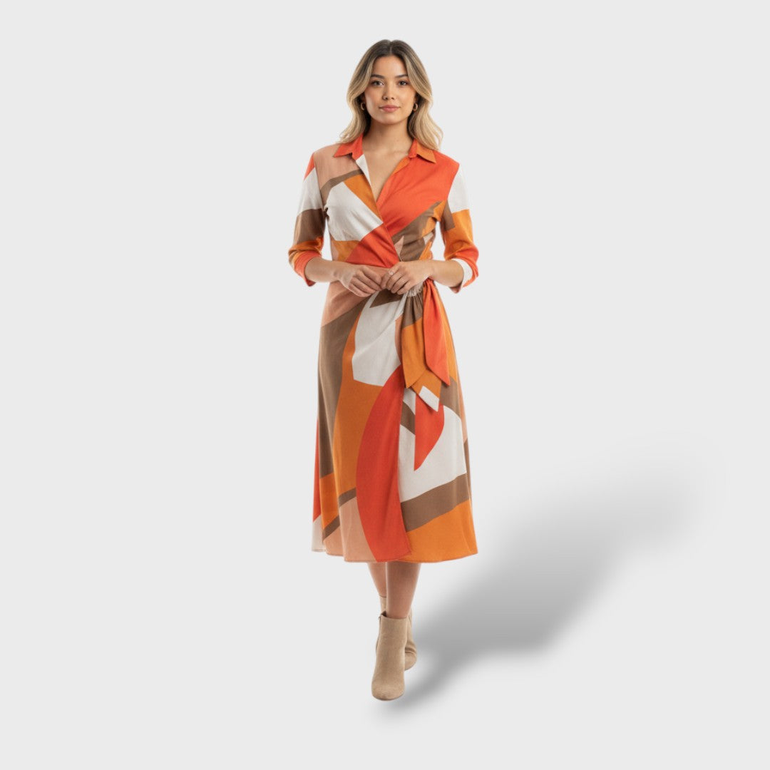 Luciana | Vestido envolvente elegante de fiesta
