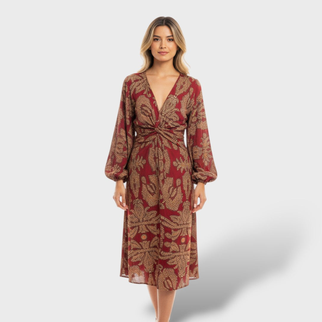 Zara | Vestido largo boho envolvente