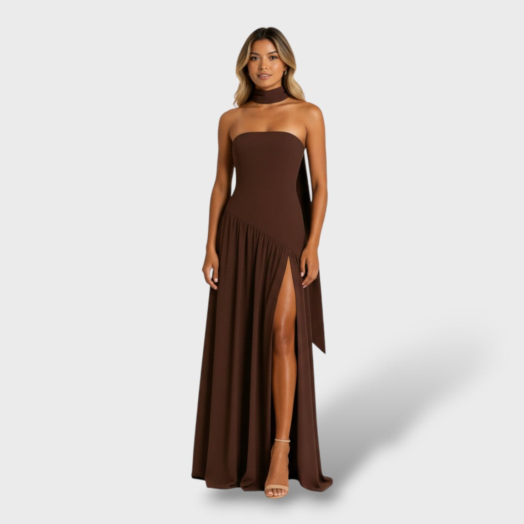 Gaia | Vestido largo palabra de honor