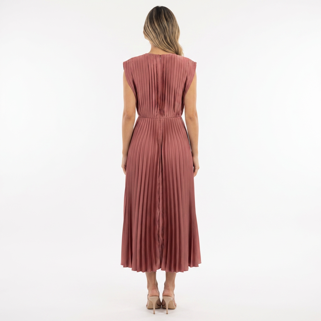 Ginevra | Vestido largo de gala plisado